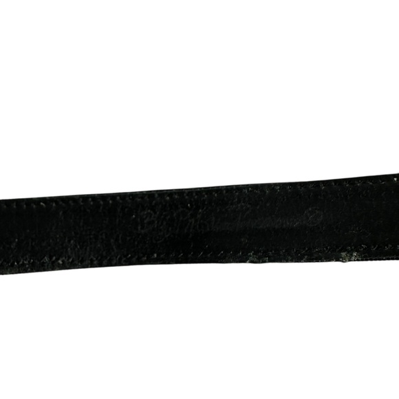 Genuine PALOMA PICASSO Black Belt With X Rhinestones Buckle Women Small 30